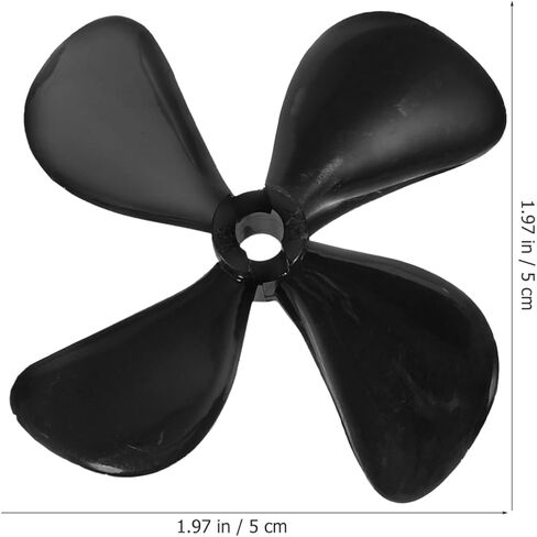 Toddmomy RC Boat Propellers, 50mm 4-Blade CW CCW Props with 4mm Shaft, PC Plastic Replacement Parts for Submarine and Bait Boats, Fishing Cargo Ships & Models in Kuwait