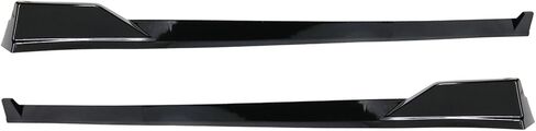 IKON MOTORSPORTS, Side Skirts Extension Compatible with 2025-2026 Toyota Camry SE XSE Nightshade, TRD Style PP Polypropylene Gloss Black Rocker Panel Splitter Side Underbody Spoiler in Kuwait