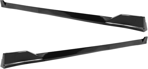 IKON MOTORSPORTS, Side Skirts Extension Compatible with 2025-2026 Toyota Camry SE XSE Nightshade, TRD Style PP Polypropylene Gloss Black Rocker Panel Splitter Side Underbody Spoiler in Kuwait
