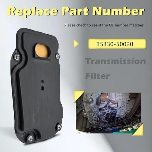 A760E A760F A760H A761E LEA760E Automotive Trans Transmission Filter Kits Oil Pan Gasket 1.3L 3.5L 4.3L Compatible with Lexus Rx-8 Gs350 Gs430 Is350 Ls430 Sc430 04-13# 35330-50020 in Kuwait