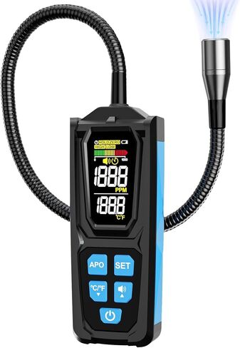 Freon Leak Detector, HVAC Freon Leak Detector, Automotive AC Leak Detection Kit, Sensitive AC Leak Detector HVAC for R12 R22 R134a R1234 R1234yf R600a R410a CFCs HCFCs HFCs HFOs HCs in Kuwait