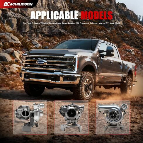 طقم مبيت عادم وقاعدة توربو بصمام غير EBP لـ 1999.5-2003 Ford 7.3L Powerstroke - مجموعة بديلة كاملة مع مسامير التثبيت in Kuwait