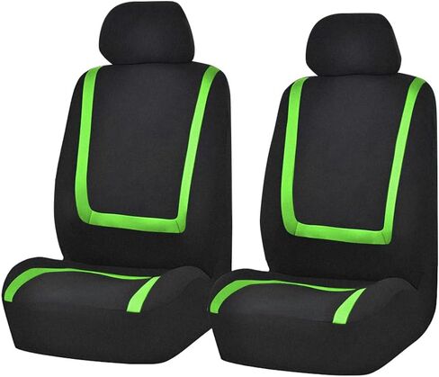 Car Seat Covers Full Set, Soft Breathable Vehicle Front and Rear Split Bench with Headrest Cover, Comfortable Automotive Interior Seat Protector, Universal for Van Truck Sedan (Black) in Saudi Arabia