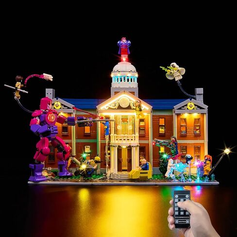 طقم إضاءة LED Kyglaring متوافق مع مجموعة Lego 76294، ملحقات الإضاءة المتوافقة مع Marvel X-Men The X-Mansion، Lights Only، إصدار RC. in Kuwait