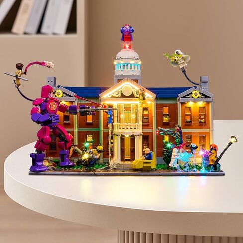 طقم إضاءة LED Kyglaring متوافق مع مجموعة Lego 76294، ملحقات الإضاءة المتوافقة مع Marvel X-Men The X-Mansion، Lights Only، إصدار RC. in Kuwait