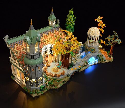 LightGo LED Lighting Kit Designed for The Lord of The Rings Rivendell Compatible with Lego 10316 Building Set - Not Include Model (Remote Version) in Saudi Arabia