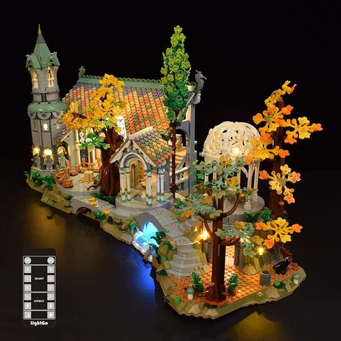 LightGo LED Lighting Kit Designed for The Lord of The Rings Rivendell Compatible with Lego 10316 Building Set - Not Include Model (Remote Version) in Saudi Arabia