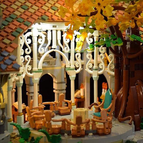 LightGo LED Lighting Kit Designed for The Lord of The Rings Rivendell Compatible with Lego 10316 Building Set - Not Include Model (Remote Version) in Saudi Arabia