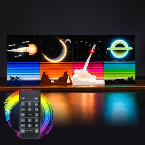 LED Lighting Compatible with Lego Tales of The Space Age 21340, Light Kit Compatible with Lego 21340, Giving Light to Model, NOT Included The Model Set(18 Key RC Version) in Kuwait