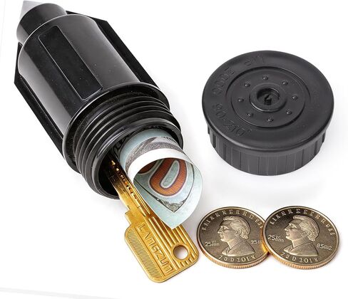Key Hider Realistic Sprinkler Head Waterproof Cash Holder for Outdoor Garden Yard Easy Push Into The Ground (Black) in Saudi Arabia