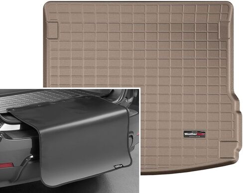 WeatherTech Cargo Trunk Liner with Bumper Protector for Porsche® Macan - Behind 2nd Row w/Bumper Protector (40726SK), Black in Kuwait