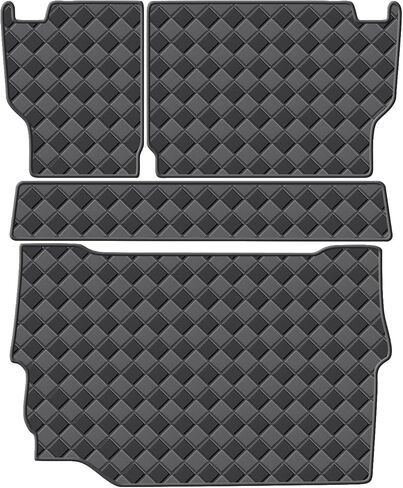 Cargo Mat & Backrest Mats for 2021-2024 Jeep Wrangler JL 4XE 4 Door Accessories, All Weather Waterproof Rear Cargo Liner Rear Trunk Liner Back Seat Cover Protector in Kuwait