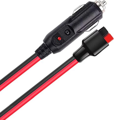 45A Connector to 12V Cigarette Lighter Cable,12AWG Car Cigarette Lighter Plug Extension Cable with Internal 15 Amp Fuse,Compatible with Anderson Power pole For Device Transfer/Connection-1m/3ft in Saudi Arabia