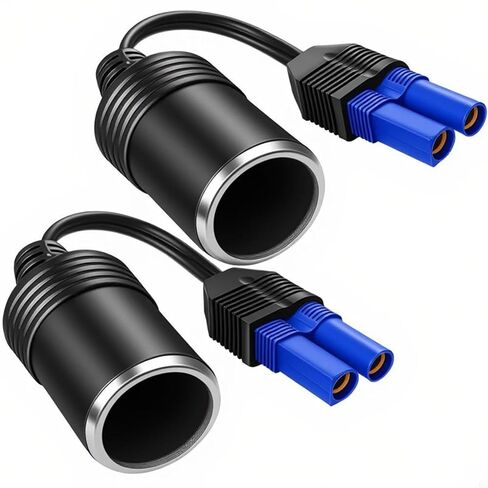EC5 to Cigarette Lighter Socket Adapter Extension Cable 2 Pack 12V Car Cigarette Lighter Female Converter Cord for Portable Jump Starters with Low Voltage Cutoff to Protect Your Battery-18CM in Kuwait