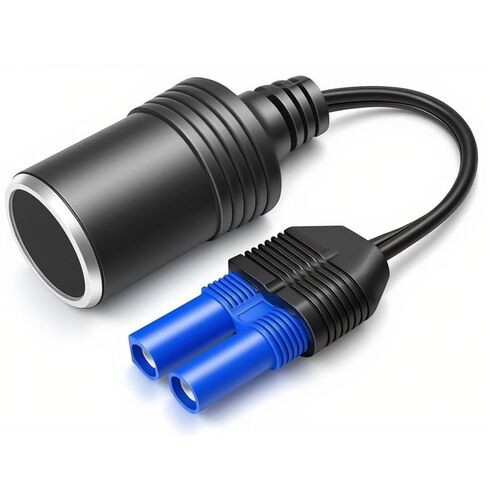EC5 to Cigarette Lighter Socket Adapter Extension Cable 2 Pack 12V Car Cigarette Lighter Female Converter Cord for Portable Jump Starters with Low Voltage Cutoff to Protect Your Battery-18CM in Kuwait