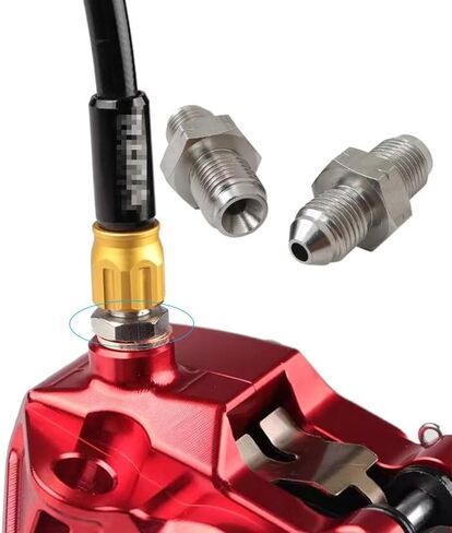 2 حزمة M10 × 1.0 (متري 10 مم) إلى 3AN -3 AN3 تركيبات محول الفرامل مثالية للاستخدام مع خطوط الفرامل، وخطوط القابض، وتغذية زيت التوربو، وضغط الزيت، وأنظمة التوجيه المعزز من XSPANDER in Kuwait