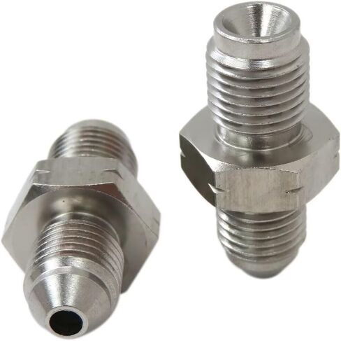 2 حزمة M10 × 1.0 (متري 10 مم) إلى 3AN -3 AN3 تركيبات محول الفرامل مثالية للاستخدام مع خطوط الفرامل، وخطوط القابض، وتغذية زيت التوربو، وضغط الزيت، وأنظمة التوجيه المعزز من XSPANDER in Kuwait