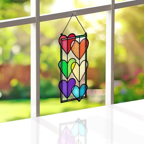 بطاقة Lovepop Pride Month Suncatcher لها وله - بطاقات تهنئة ثلاثية الأبعاد للأولاد والبنات والرجال والنساء - كل جزء منك يستحق الاحتفال - بطاقة زهور مقاس 5 × 7 بوصة - تتضمن بطاقة ملاحظات فارغة ومظروف in Saudi Arabia