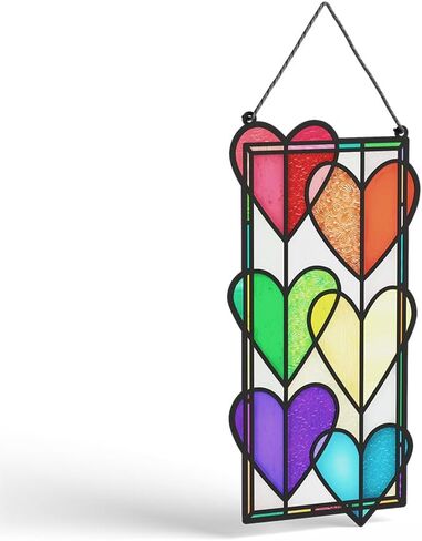بطاقة Lovepop Pride Month Suncatcher لها وله - بطاقات تهنئة ثلاثية الأبعاد للأولاد والبنات والرجال والنساء - كل جزء منك يستحق الاحتفال - بطاقة زهور مقاس 5 × 7 بوصة - تتضمن بطاقة ملاحظات فارغة ومظروف in Saudi Arabia