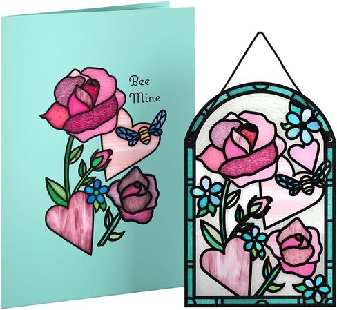 بطاقة Lovepop Pride Month Suncatcher لها وله - بطاقات تهنئة ثلاثية الأبعاد للأولاد والبنات والرجال والنساء - كل جزء منك يستحق الاحتفال - بطاقة زهور مقاس 5 × 7 بوصة - تتضمن بطاقة ملاحظات فارغة ومظروف in Saudi Arabia