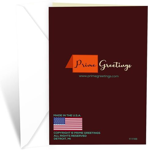 بطاقة عيد الأب من Prime Greetings للابن، مصنوعة في أمريكا، صديقة للبيئة، مخزون بطاقات سميك مع ظرف ممتاز 5 بوصة × 7.75 بوصة، معبأة في بريد واقٍ in Kuwait
