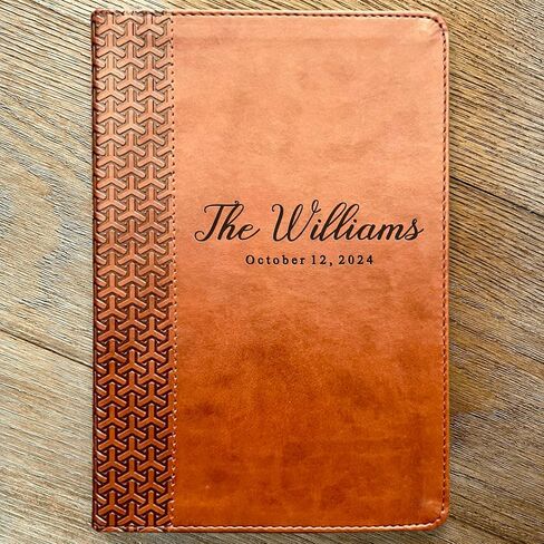 Personalized KJV Family Bible, Custom Engraved KJV Family Study Bible, Wedding Gifts, Christian Gifts, Family Bible for Wedding in Saudi Arabia