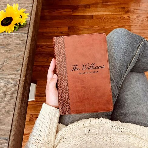 Personalized KJV Family Bible, Custom Engraved KJV Family Study Bible, Wedding Gifts, Christian Gifts, Family Bible for Wedding in Saudi Arabia