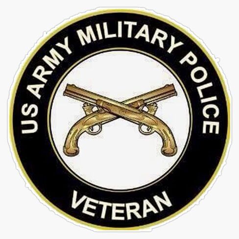 MP Veteran US Army Military Police Crossed Pistols Badge Emblem Magnet Reusable Car Decal – Indoor & Outdoor Use – 5 Inch in Kuwait