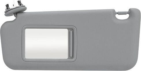 Left Driver Side Gray Sunvisor with Light Fit for Toyota RAV4 2006-2013, Sun Visor Replacement for 74320-42501-B2, with Makeup Mirror in Kuwait