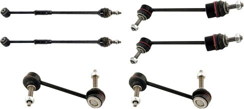 Six Piece Tie Rod and Sway Bar Link Kit for Jaguar S-Type 2000-2002 - Heavy Duty in Kuwait