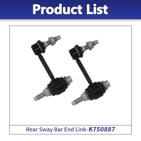 وصلات شريط Sway، K750887 مجموعات وصلات نهاية قضيب التثبيت الأمامي المتوافقة مع جيب جراند شيروكي 2016-2021 دودج دورانجو 2016-2022 - قطعتان in Kuwait