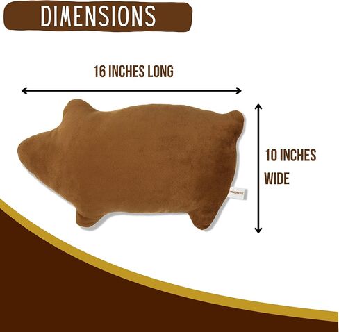 EsTodo Marranitos Pillow - Mexican Bread Pillow - Pan Dulce Puerquito Almohada for Desk Office Travel - Plush Squishy Pillows - Mexico Gift - Mexican Ideas (Small - 16 x 10 Inches) in Saudi Arabia