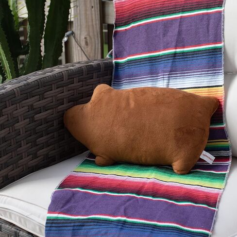 EsTodo Marranitos Pillow - Mexican Bread Pillow - Pan Dulce Puerquito Almohada for Desk Office Travel - Plush Squishy Pillows - Mexico Gift - Mexican Ideas (Small - 16 x 10 Inches) in Saudi Arabia