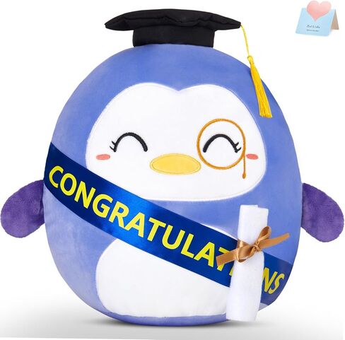 Houwsbaby 13'' Class of 2024 Graduation Penguin Plush Pillow,Graduation Stuffed Animal,Graduation Gift,Graduation Plush Toy,Graduation Decoration,for Graduates Graduation Party in Kuwait