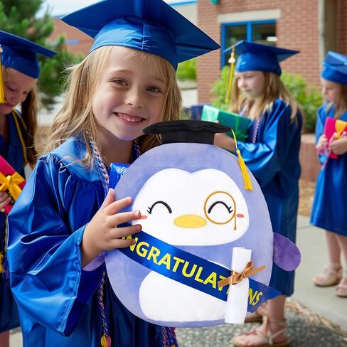 Houwsbaby 13'' Class of 2024 Graduation Penguin Plush Pillow,Graduation Stuffed Animal,Graduation Gift,Graduation Plush Toy,Graduation Decoration,for Graduates Graduation Party in Kuwait