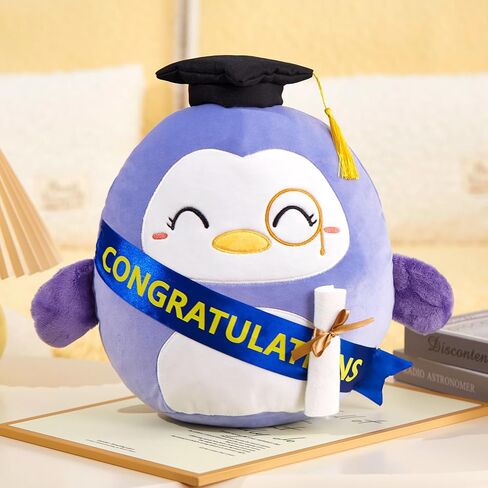 Houwsbaby 13'' Class of 2024 Graduation Penguin Plush Pillow,Graduation Stuffed Animal,Graduation Gift,Graduation Plush Toy,Graduation Decoration,for Graduates Graduation Party in Kuwait