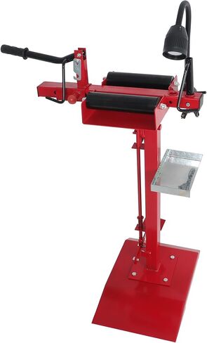 Manual Tire Expander Portable Tire Changer Stand Adjustable Red with Working Light for Light Truck and Car in Kuwait