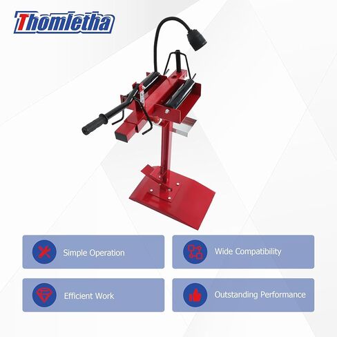 Manual Tire Expander Portable Tire Changer Stand Adjustable Red with Working Light for Light Truck and Car in Kuwait