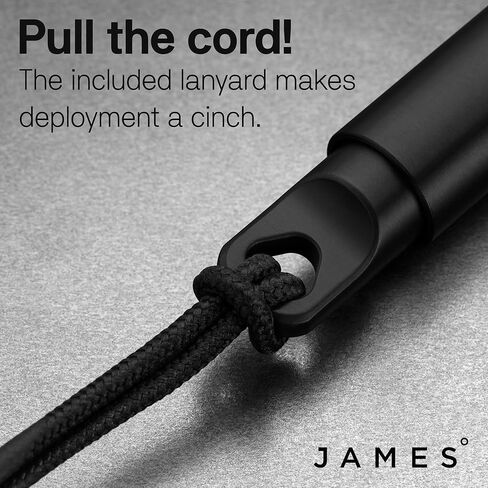 JAMES° Stilwell Compact Pen Re-Imagined, Premium EDC Mini Pen with Stainless Steel Barrel Design, Black in Saudi Arabia