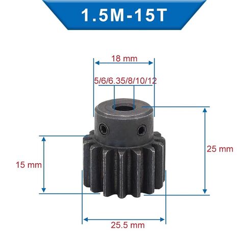 1.5M15T حفز والعتاد تتحمل 5/6/6.35/8/10/12 مللي متر ترس الكربون الصلب 1 قطعة (8 مللي متر) in Kuwait
