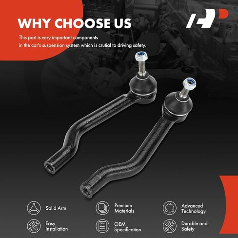 A-Premium Power Steering Rack and Pinion & Outer Tie Rod End Kit Compatible with Nissan Rogue 2014-2019, Rogue Sport 2017-2019, Electronic Power Steering with Manual Rack, 3-PC Set in Kuwait