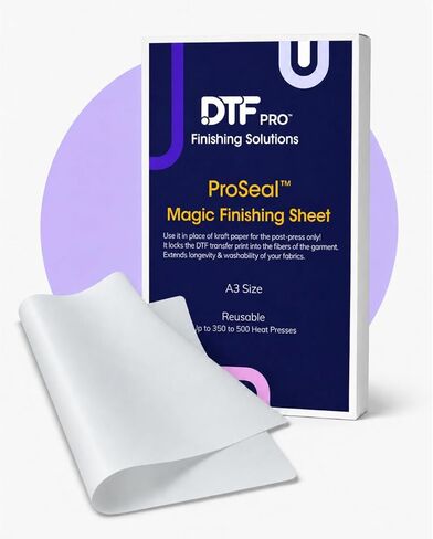 DTF ProSeal - Magic Finishing Sheet for DTF Prints (Lasts Up to 500 Presses, A4 Size) in Saudi Arabia
