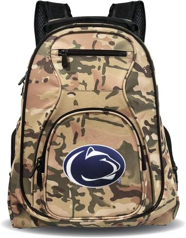 حقيبة ظهر Denco Penn State Nittany Lions - حقيبة ظهر مموهة للكمبيوتر المحمول - تناسب معظم أجهزة الكمبيوتر المحمولة والأجهزة اللوحية مقاس 17 بوصة - مثالية للعمل والسفر والترفيه والتنقل in Kuwait