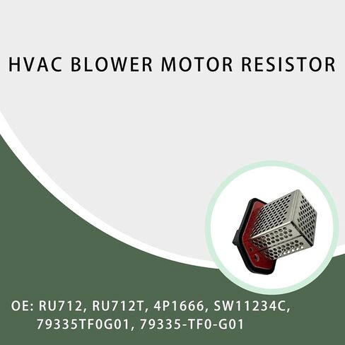 79335-TF0-G01 Fan Blower Motor Resistor for Honda FIT 2009 2010 2011 2012 2013 4P1666 973549 RU712 20430 973-549 79335TF0G01 JA1788 Front Manual Temp Control Blower Motor Resistor in Saudi Arabia