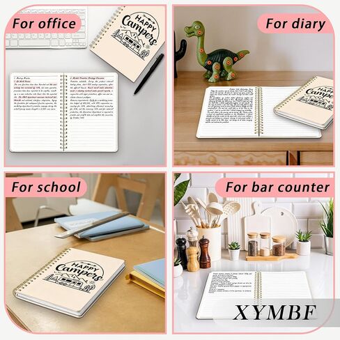 Happy Campers Camping Notebook Journal, Camping Lovers Gifts Notebooks for Work, Gifts for RV Campers Journal, Travelers Hardcover Spiral Notebook 5.5x8.3 Inch in Saudi Arabia