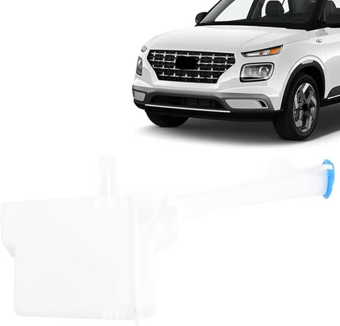 JX RACING Windshield Washer Tank W/Cap Compatible with Hyundai Venue 2020-2026 Windshield Washer Reservoir with Cap fit for 98610-K2000 in Kuwait