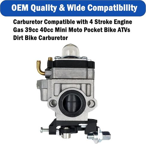 Carburetor Tune Up Kit Compatible with 4 Stroke Engine Gas 39cc 40cc Mini Moto Pocket Bike ATVs Dirt Bike Carburetor in Saudi Arabia