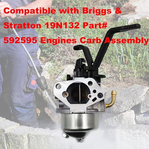 Huayi OEM Carburator متوافق مع Briggs & Stratton 19N132 الجزء # 592595 مجموعة محركات الكربوهيدرات in Kuwait