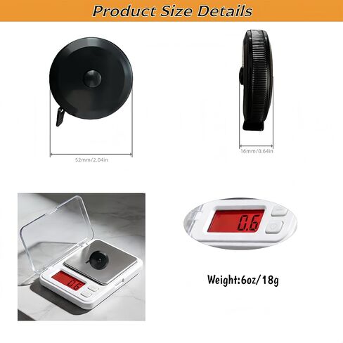 Black Retractable Tape Measure 30 Pack, Bulk Soft Fabric Measuring Tape for Body Measurements, 60 Inch Small Double Sided Ruler for Sewing Tailor Craft Party Favors Gift Bags in Kuwait