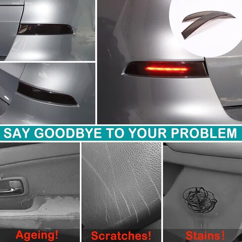 Car Rear Fog Light Cover Guard Compatible with BMW X5 G05 2019-2023, Rear Tail Fog Light Lamp Grill Protector Cover Guard Exterior Protective Accessories (Rear Fog Lamps) in Kuwait